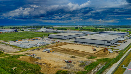 New Warehouse and Office Space Under Construction at Fortress Logistic Park Stargard