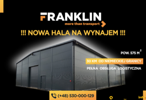 Warehouses to let in Warehouse  Franklin  in Połupin near Krosno Odrzańskie