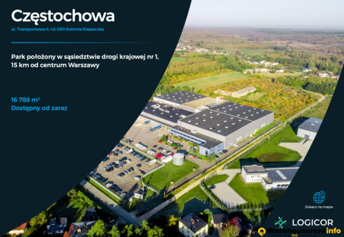 Warehouses to let in Logicor Czestochowa